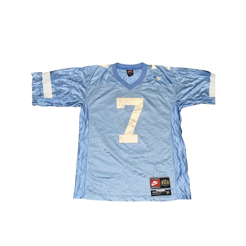 Nike Michael Vick Ferguson HS Jersey Light Blue Mens Medium #7 Football Vintage